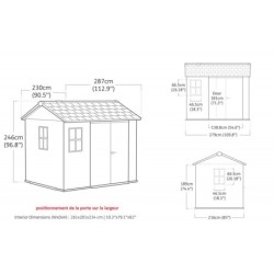 Keter Abri de jardin résine Polypropylène Gris 5.92m²