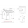 Keter Abri de jardin résine Polypropylène Gris 5.92m²