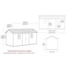 Keter Abri de jardin résine Polypropylène Gris 9.9m²