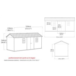Keter Abri de jardin résine Polypropylène Gris 11.2m²