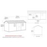 Keter Abri de jardin résine Polypropylène Gris 11.2m²