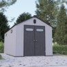 Jôbu Abri de jardin résine Polypropylène Gris 11.4m²