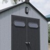 Jôbu Abri de jardin résine Polypropylène Gris 11.4m²