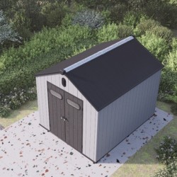 Jôbu Abri de jardin résine Polypropylène Gris 11.4m²