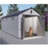 Jôbu Abri de jardin résine Polypropylène Gris 14m²