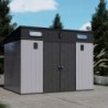 Jôbu Abri de jardin résine Polypropylène Gris 6.03m²