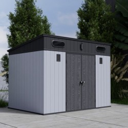 Jôbu Abri de jardin résine Polypropylène Gris 6.03m²