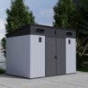 Jôbu Abri de jardin résine Polypropylène Gris 6.03m²