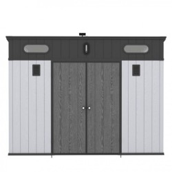Jôbu Abri de jardin résine Polypropylène Gris 6.03m²