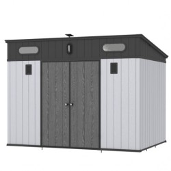 Jôbu Abri de jardin résine Polypropylène Gris 6.03m²