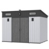 Jôbu Abri de jardin résine Polypropylène Gris 6.03m²