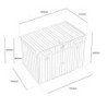 Jôbu Abri de jardin résine Polypropylène Gris 6.03m²