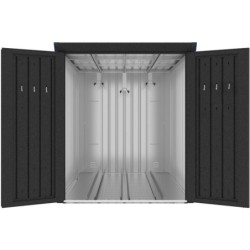 X-Metal Abri pour vélos Acier galvanisé Gris 2.95m²