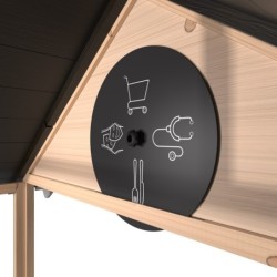 Exit Toys Cabanes enfants Bois massif Naturel