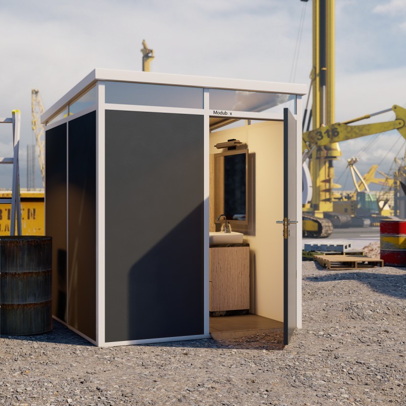 Everbox Abri de jardin résine PVC (polychlorure de vinyle) + XPS (polystyrène extrudé) Gris 4m²