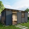 Everbox Abri de jardin résine PVC (polychlorure de vinyle) + XPS (polystyrène extrudé) Gris 15m²