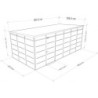 Everbox Abri de jardin résine PVC (polychlorure de vinyle) + XPS (polystyrène extrudé) Gris 18m²