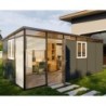 Everbox Abri de jardin résine PVC (polychlorure de vinyle) + XPS (polystyrène extrudé) Gris 18m²
