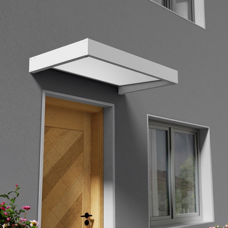 Canopia by Palram Marquise auvent Aluminium Blanc 1.52m² Canopia by Palram Marquise auvent Aluminium Blanc 1.52m²