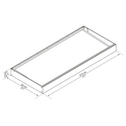 Canopia by Palram Marquise auvent Aluminium Blanc 2.04m²