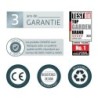 Canopia by Palram Marquise auvent Aluminium Blanc 2.04m²