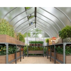 Canopia by Palram Serre de jardin en polycarbonate Gris 17.6m²