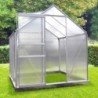 Chalet et Jardin Serre de jardin en polycarbonate Gris 2.3m²