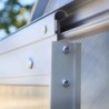 Chalet et Jardin Serre de jardin en polycarbonate Gris 2.3m²