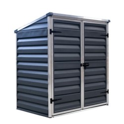 Canopia by Palram Abri de jardin résine Polycarbonate sur structure aluminium Gris 1.25m²