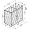 Canopia by Palram Abri de jardin résine Polycarbonate sur structure aluminium Gris 1.25m²