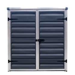 Canopia by Palram Abri de jardin résine Polycarbonate sur structure aluminium Gris 1.25m²