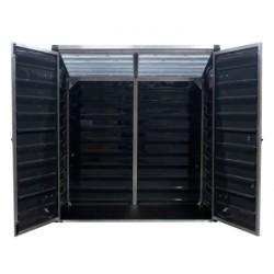 Canopia by Palram Abri de jardin résine Polycarbonate sur structure aluminium Gris 1.25m²