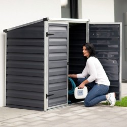 Canopia by Palram Abri de jardin résine Polycarbonate sur structure aluminium Gris 1.25m²