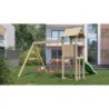 Chalet et Jardin Stations de jeux Bois massif Bois naturel 11m²