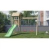 Chalet et Jardin Stations de jeux Bois massif Bois naturel 11m²