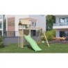 Chalet et Jardin Stations de jeux Bois massif Bois naturel 11m²
