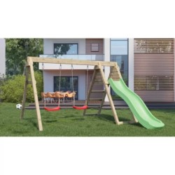 Chalet et Jardin Stations de jeux Bois massif Bois naturel