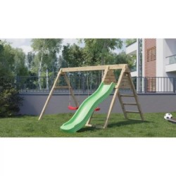 Chalet et Jardin Stations de jeux Bois massif Bois naturel