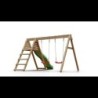 Chalet et Jardin Stations de jeux Bois massif Bois naturel