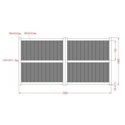 X-Metal Portails en aluminium Aluminium Anthracite