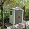 Jôbu Abri de jardin résine Polyéthylène Haute Densité (HDPE) Beige 2.75m²