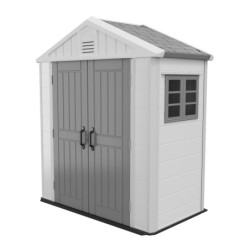Jôbu Abri de jardin résine Polyéthylène Haute Densité (HDPE) Beige 2.75m²