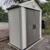 Jôbu Abri de jardin résine Polyéthylène Haute Densité (HDPE) Beige 2.75m²