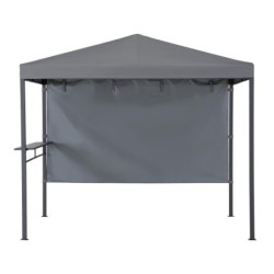 Sunjoy Tonnelles de jardin Acier Gris 6.16m²