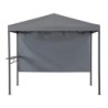 Sunjoy Tonnelles de jardin Acier Gris 6.16m²