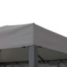 Sunjoy Tonnelles de jardin Acier Gris 6.16m²