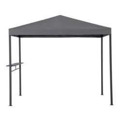Sunjoy Tonnelles de jardin Acier Gris 6.16m²