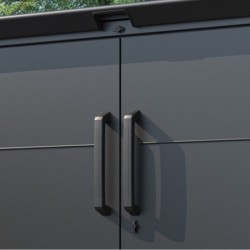X-Metal Coffre de jardin Acier galvanisé Gris 1.52m²
