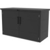 X-Metal Coffre de jardin Acier galvanisé Gris 1.52m²