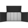 X-Metal Coffre de jardin Acier galvanisé Gris 1.52m²